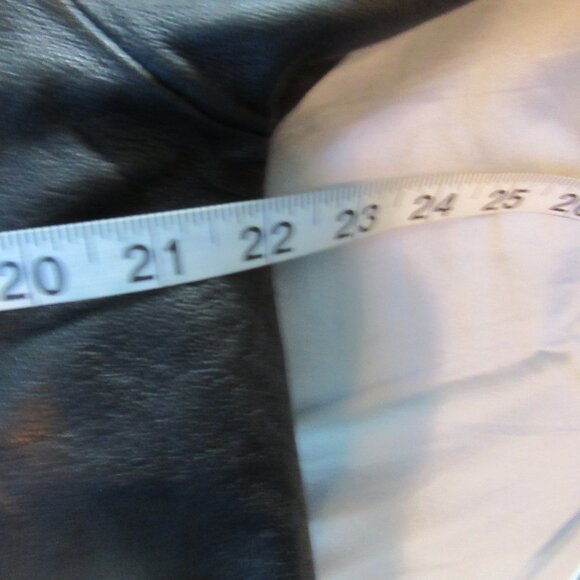 Womens Wilsons Leather Pelle Studio Black Leather Zip Up Jacket Sz L - Picture 5 of 7